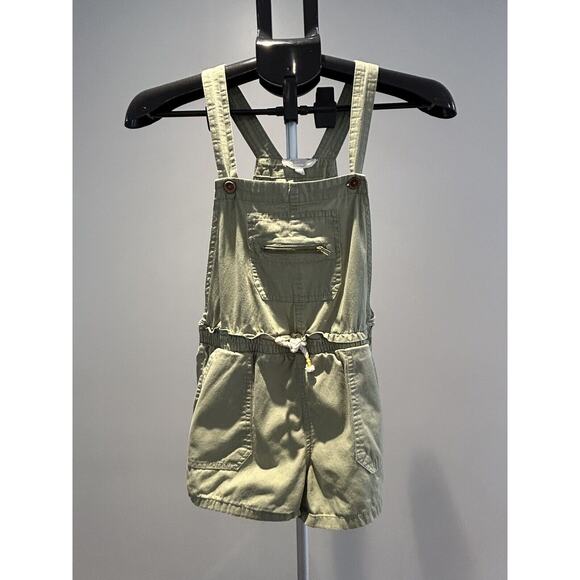 Girls size 12 Jessica Simpson Green Overall Shorts - Picture 1 of 3